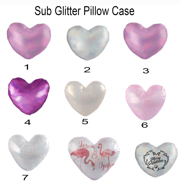 RTS 16*16inch Sublimation Glitter Pillow Case Free Shipping (20pcs/40pcs)