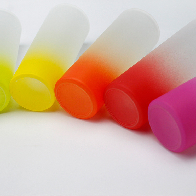 US RTS 3oz Sublimation Ombre Frosted Shot Glass Free Shipping (80pcs)