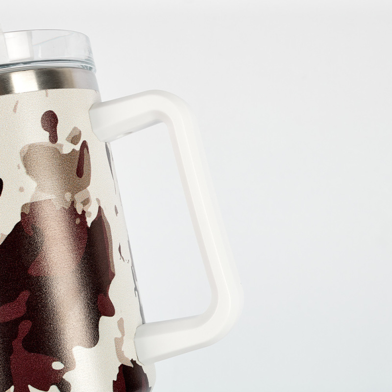 US RTS 40oz Non-sublimation Cow Print & Leopard Print Mug (16PCS)
