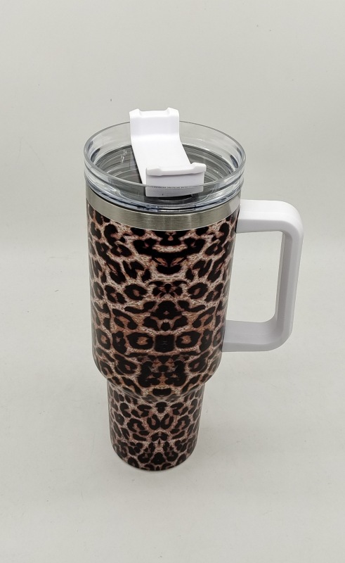 US RTS 40oz Non-sublimation Cow Print & Leopard Print Mug (16PCS)