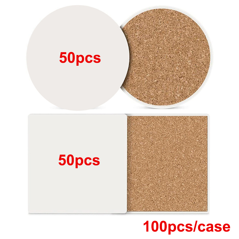 US RTS Sublimation Ceramic Drinks Coaster Free Shipping(100pcs)
