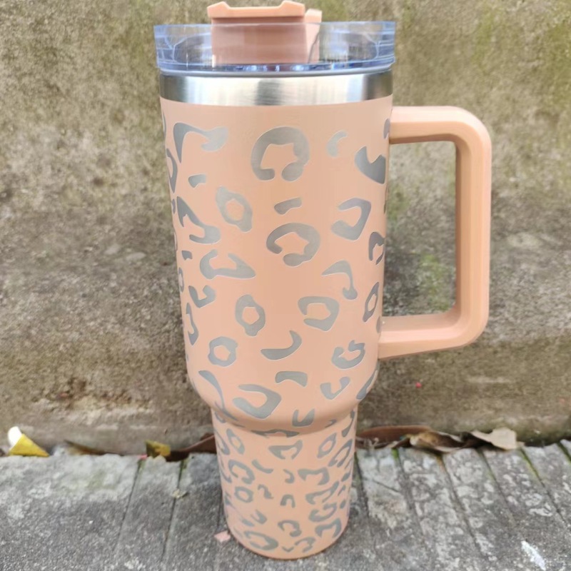 US RTS 40oz Non-sublimation Leopard Print Mug (16PCS)