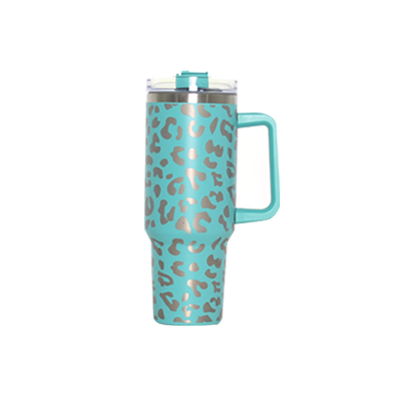 US RTS 40oz Non-sublimation Leopard Print Mug Free Shipping (16PCS)