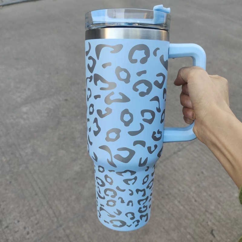 US RTS 40oz Non-sublimation Leopard Print Mug (16PCS)