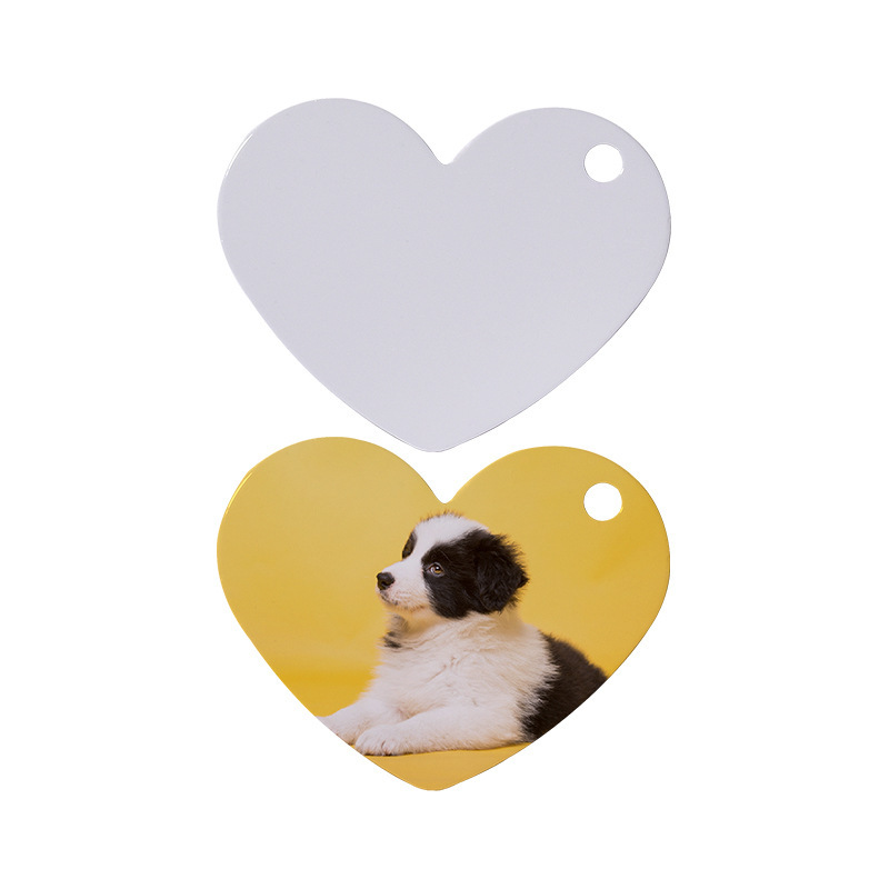 RTS Sublimation Aluminum Double Sides Dog Collar Tag Blank Free Shipping (50pcs/100pcs)