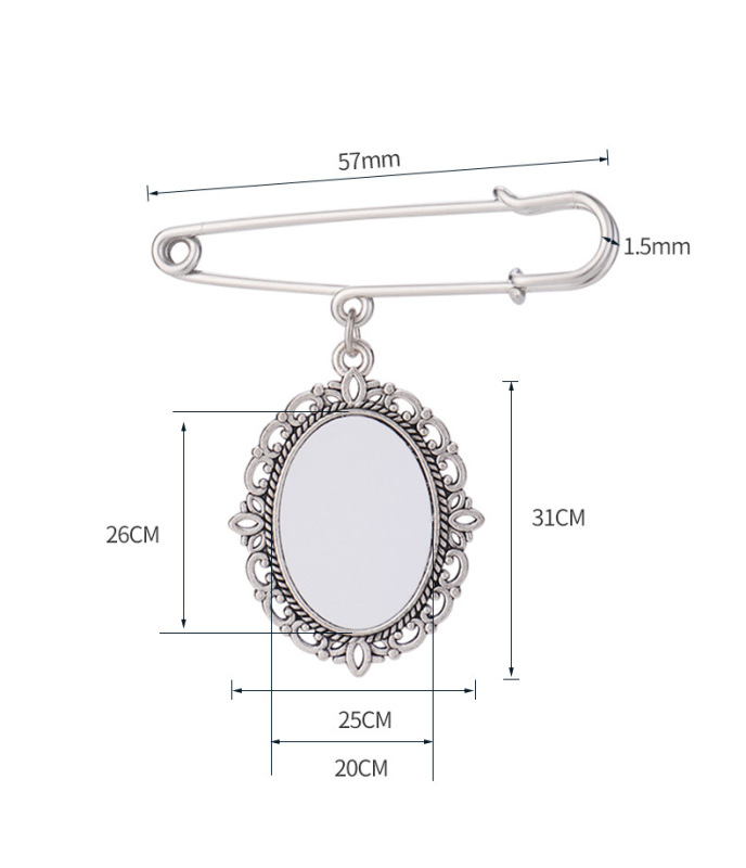 RTS Sublimation Aluminum Graduation Brooch Pin Gift Free Shipping (30pcs/60pcs)