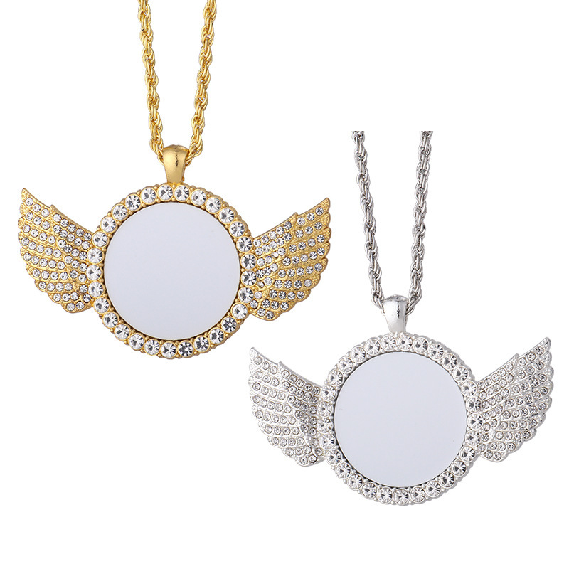 RTS Sublimation Aluminum Memorial Necklacce Free Shipping (30pcs/60pcs)