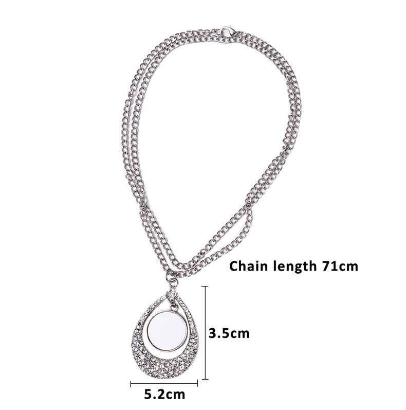 RTS Sublimation Aluminum Memorial Necklacce Free Shipping (30pcs/60pcs)