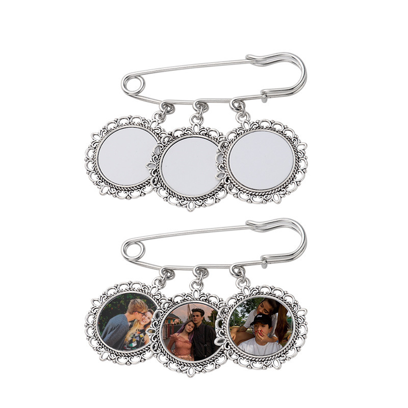 RTS Sublimation Aluminum Graduation Brooch Pin Gift Free Shipping (30pcs/60pcs)