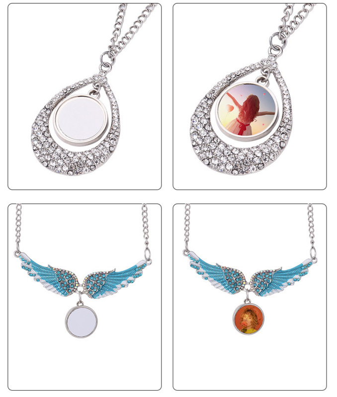 RTS Sublimation Aluminum Memorial Necklacce Free Shipping (30pcs/60pcs)