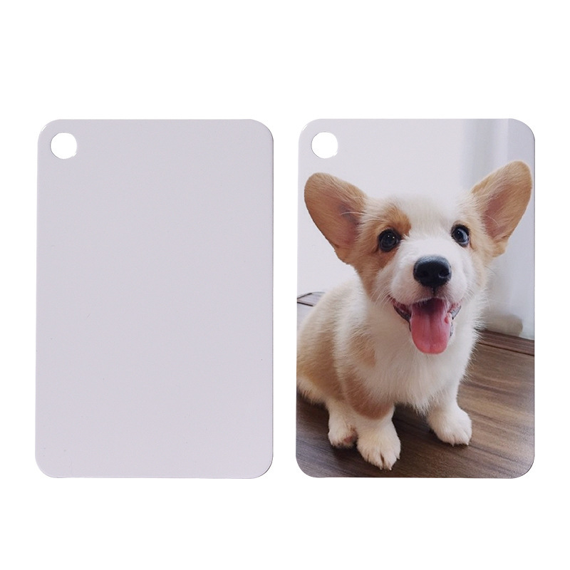 RTS Sublimation Aluminum Double Sides Dog Collar Tag Blank Free Shipping (50pcs/100pcs)