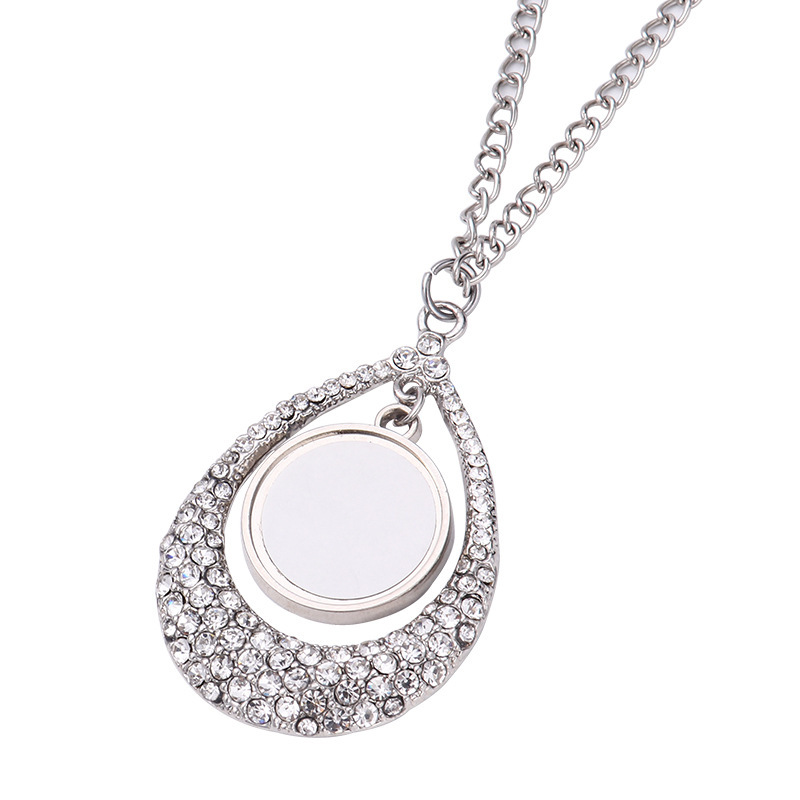 RTS Sublimation Aluminum Memorial Necklacce Free Shipping (30pcs/60pcs)