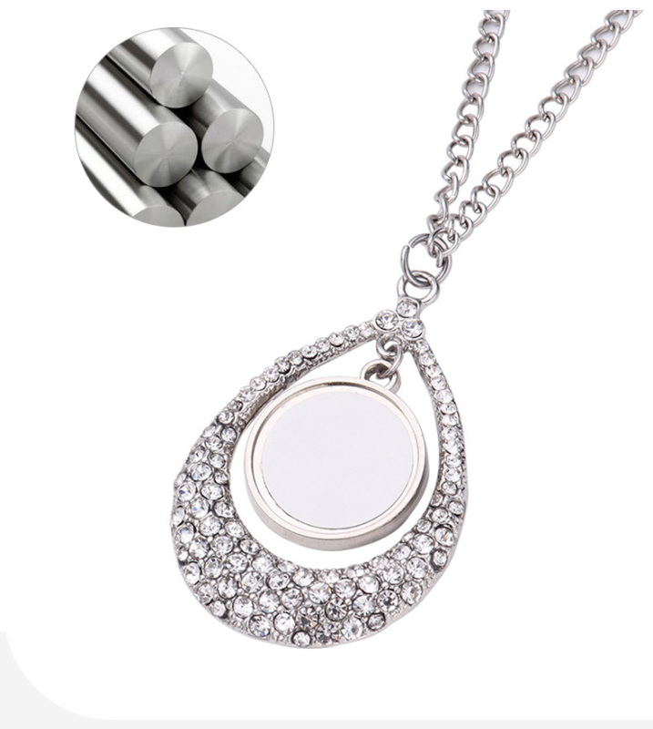 RTS Sublimation Aluminum Memorial Necklacce Free Shipping (30pcs/60pcs)
