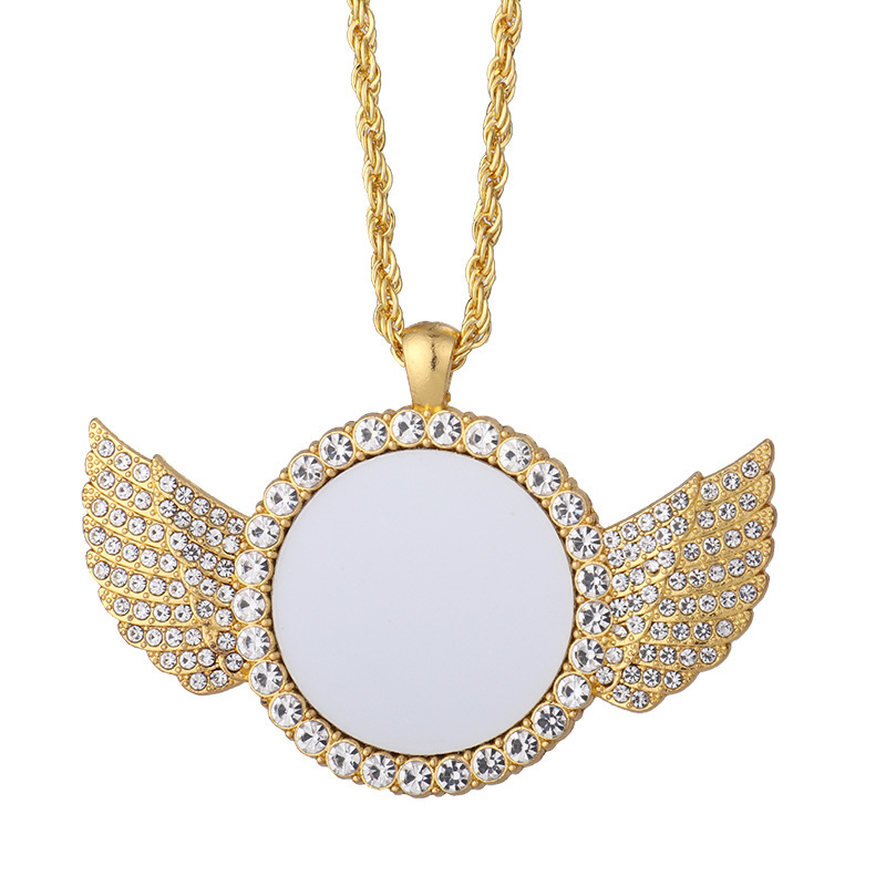RTS Sublimation Aluminum Memorial Necklacce Jewelry Free Shipping (30pcs/60pcs)