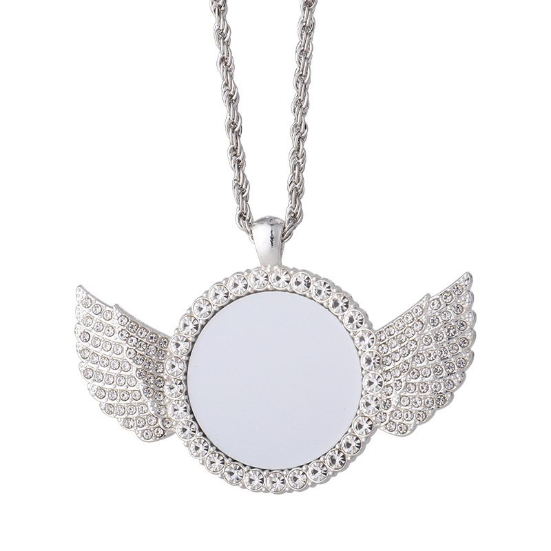 RTS Sublimation Aluminum Memorial Necklacce Jewelry Free Shipping (30pcs/60pcs)