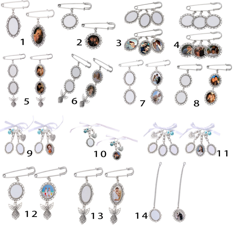 RTS Sublimation Aluminum Graduation Brooch Pin Gift Free Shipping (30pcs/60pcs)