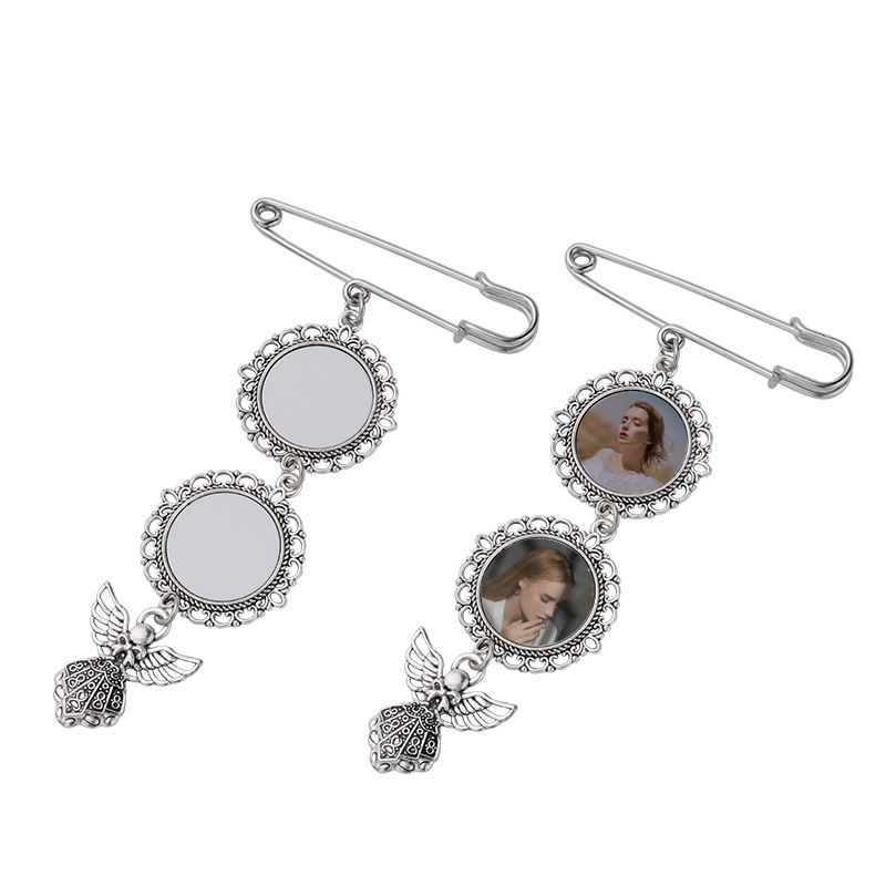 RTS Sublimation Aluminum Graduation Brooch Pin Gift Free Shipping (30pcs/60pcs)