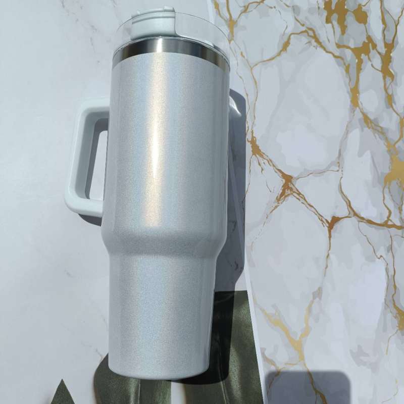 RTS US 40oz Sublimation Glitter Shimmer Blank Mug Free Shipping (16PCS)