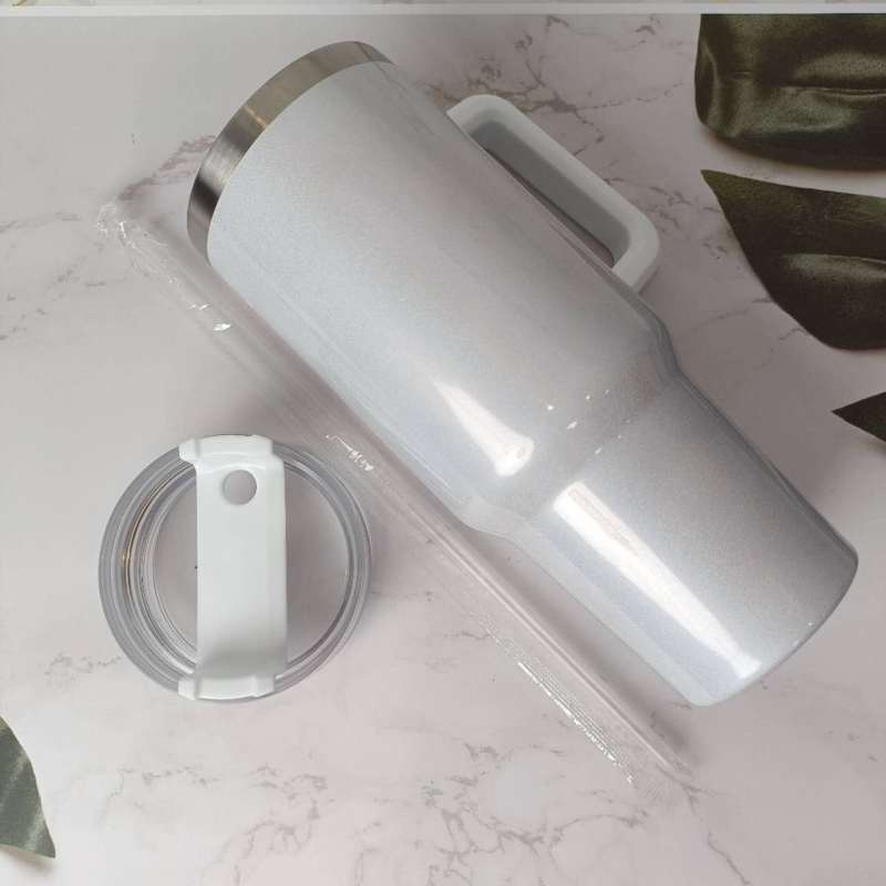 RTS US 40oz Sublimation Glitter Shimmer Blank Mug Free Shipping (16PCS)