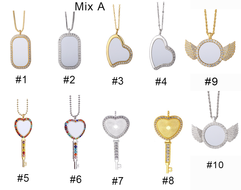 RTS Sublimation Aluminum Memorial Necklacce Free Shipping (30pcs/60pcs)