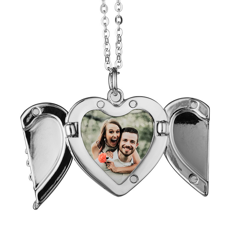 RTS Sublimation Angel Wing Pendant Keychain Car Hanger Free Shipping (40pcs/80pcs)