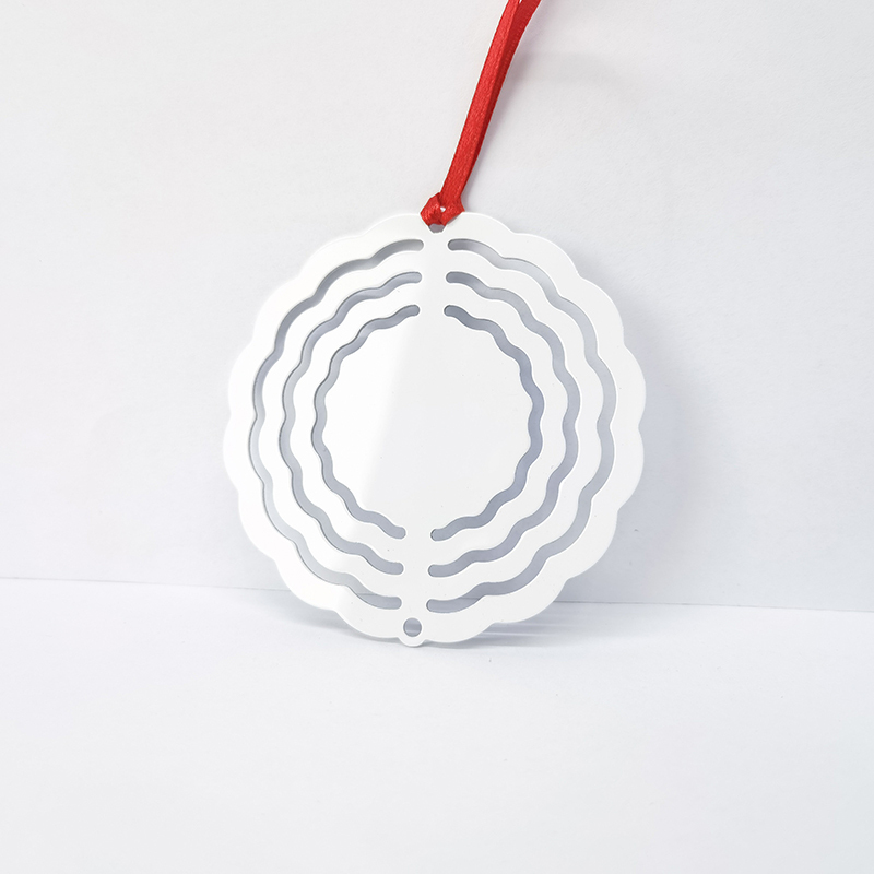 RTS Sublimation Aluminum Double-Side Wind Spinner 3 inch Free Shipping(25pcs/50pcs)