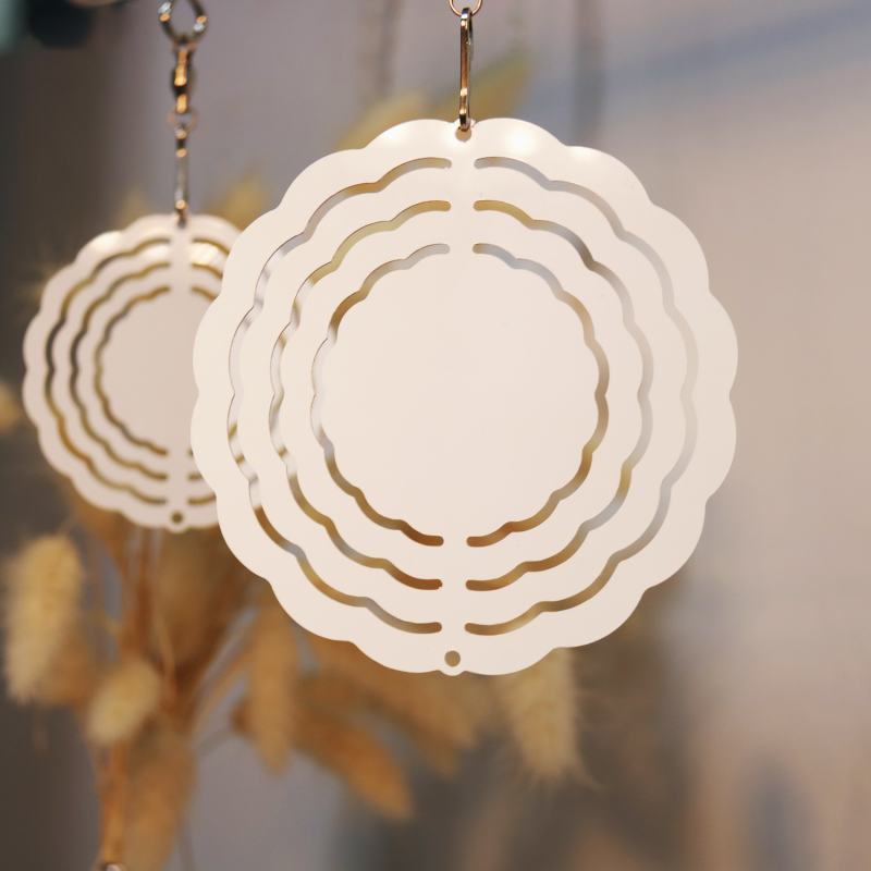 RTS Sublimation Aluminum Double-Side Wind Spinner 3 inch Free Shipping(25pcs/50pcs)