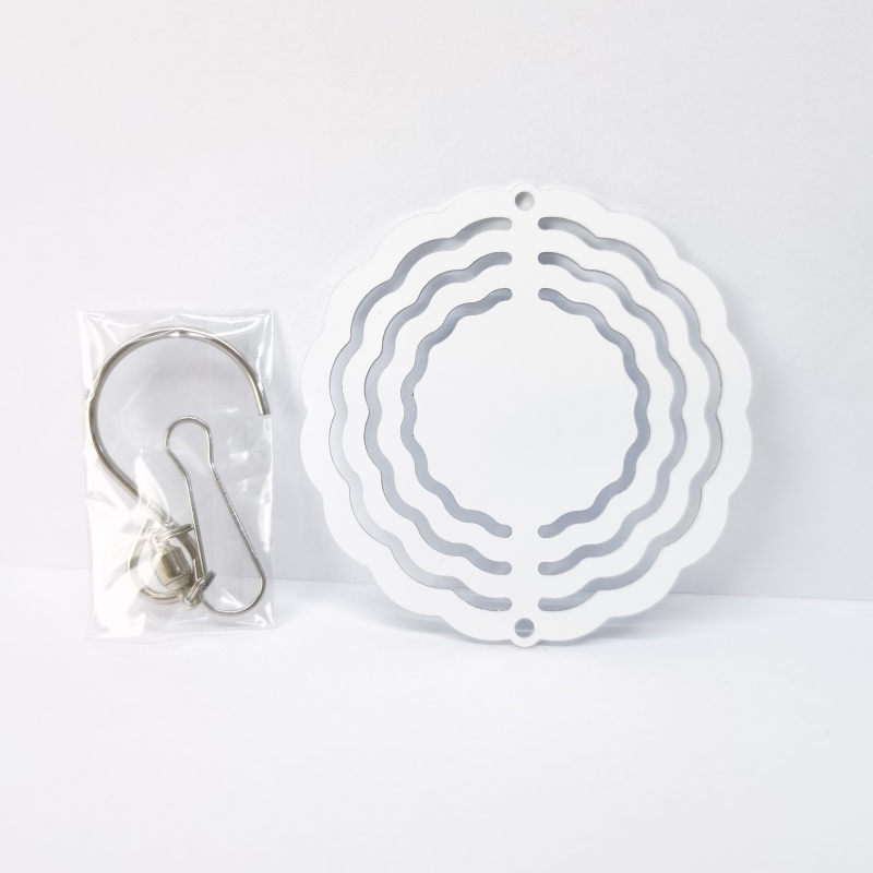 RTS Sublimation Aluminum Double-Side Wind Spinner 3 inch Free Shipping(25pcs/50pcs)