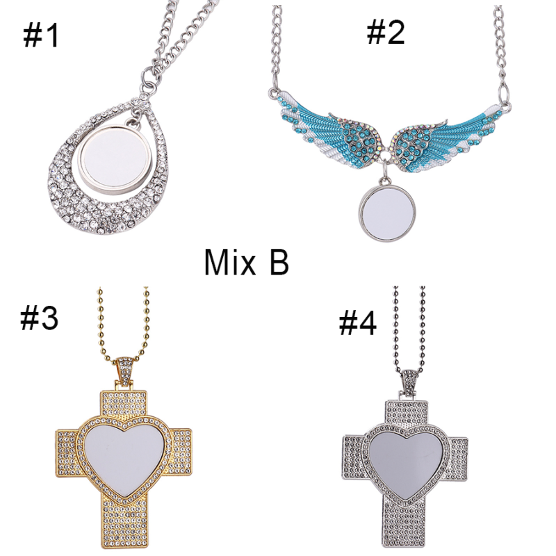 RTS Sublimation Aluminum Memorial Necklacce Free Shipping (30pcs/60pcs)
