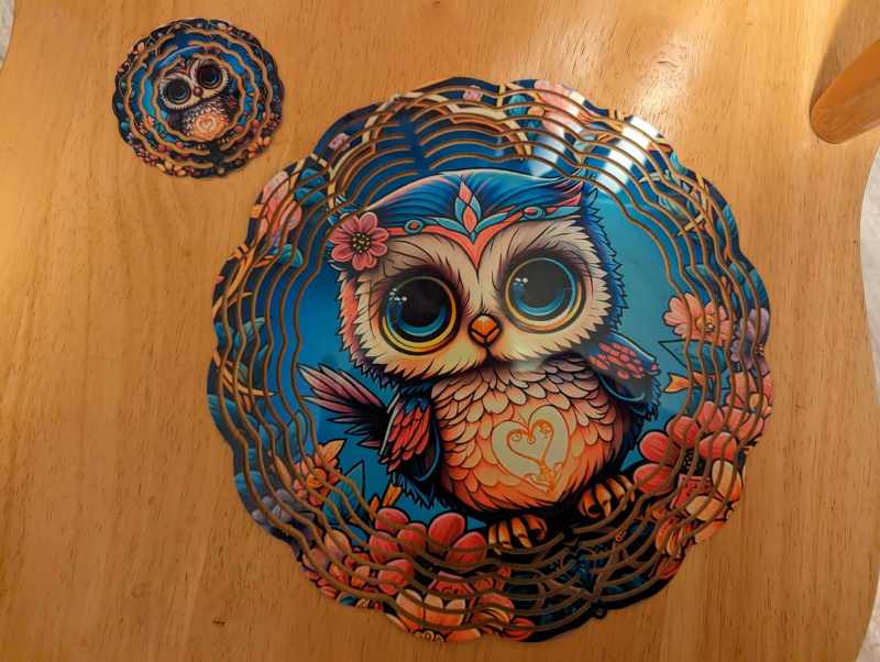 RTS Sublimation Aluminum Double-Side Wind Spinner 3 inch Free Shipping(25pcs/50pcs)