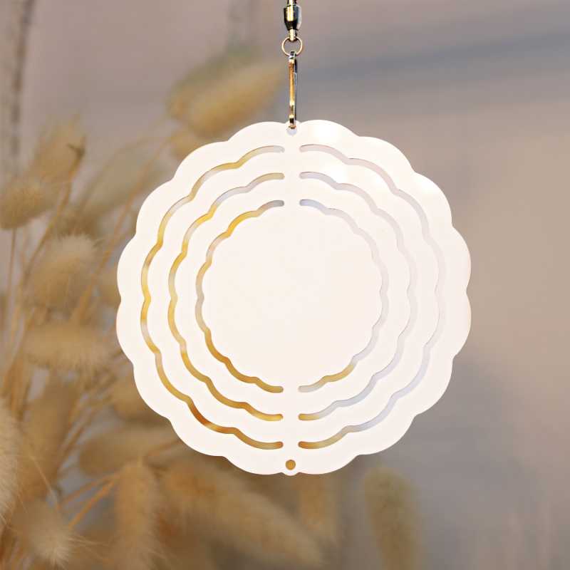 RTS Sublimation Aluminum Double-Side Wind Spinner 3 inch Free Shipping(25pcs/50pcs)