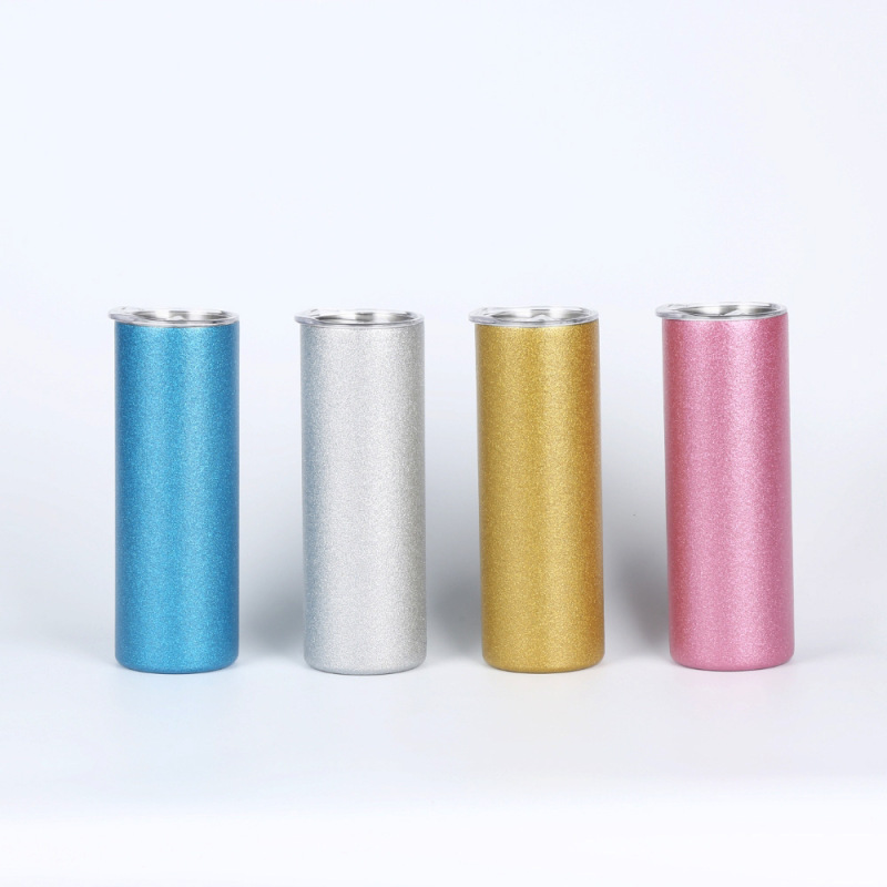 US RTS 20oz Sublimation Rough Glitter/Shimmer Tumbler Free Shipping (25PCS)