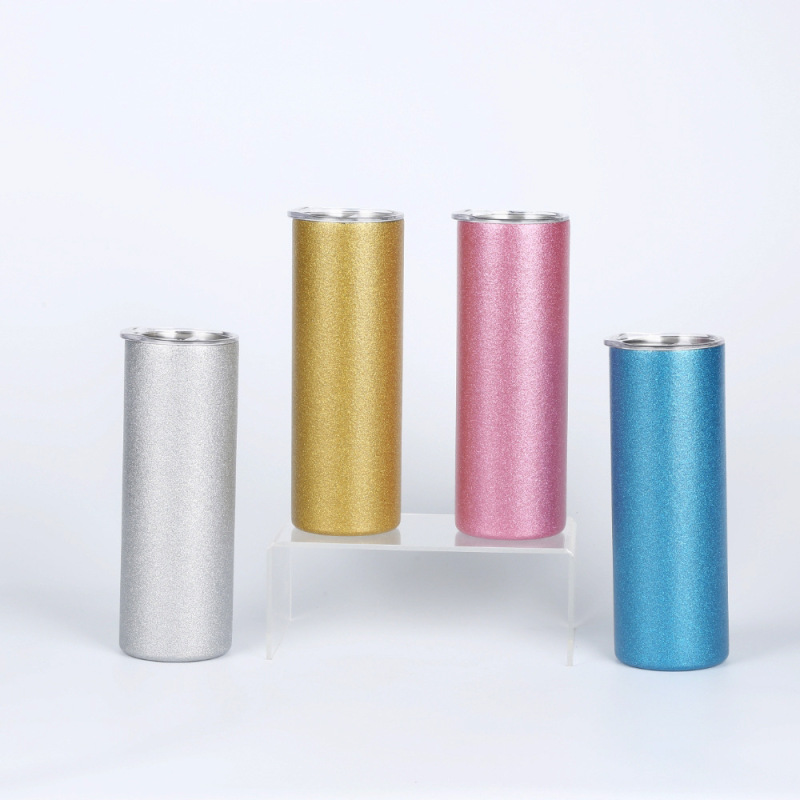 US RTS 20oz Sublimation Rough Glitter/Shimmer Tumbler Free Shipping (25PCS)