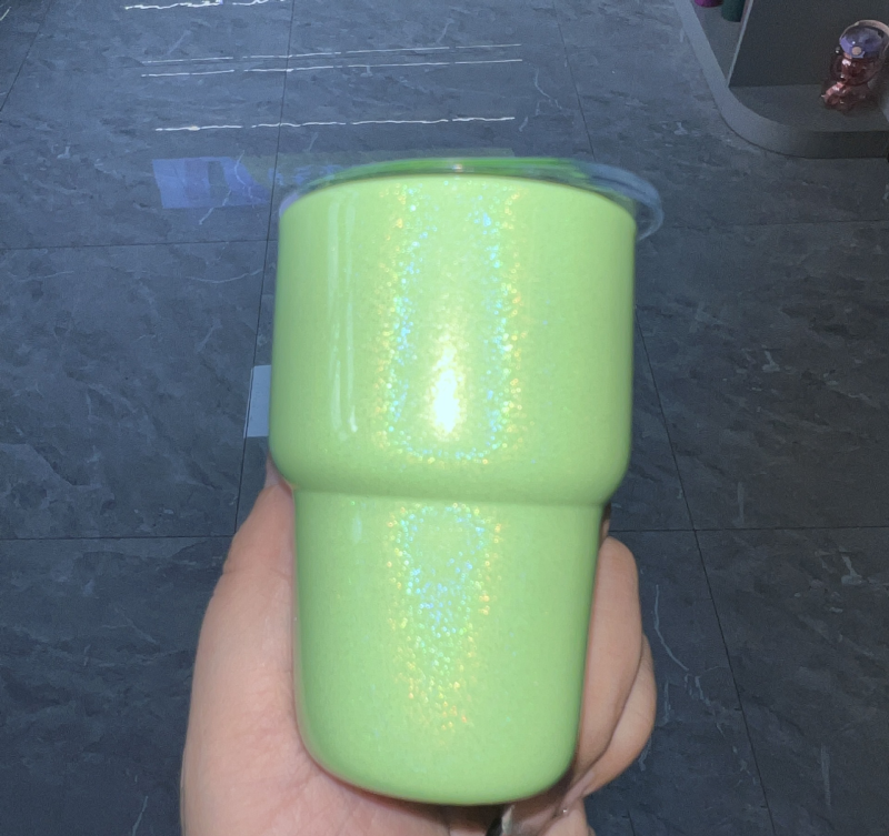 NEW RTS 2oz Sublimation Glitter Clear Frosted Shot Glass Mix Colors (20pcs/50pcs)