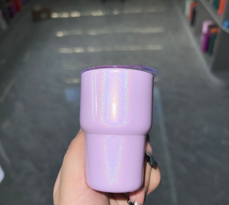 NEW RTS 2oz Sublimation Glitter Clear Frosted Shot Glass Mix Colors (20pcs/50pcs)
