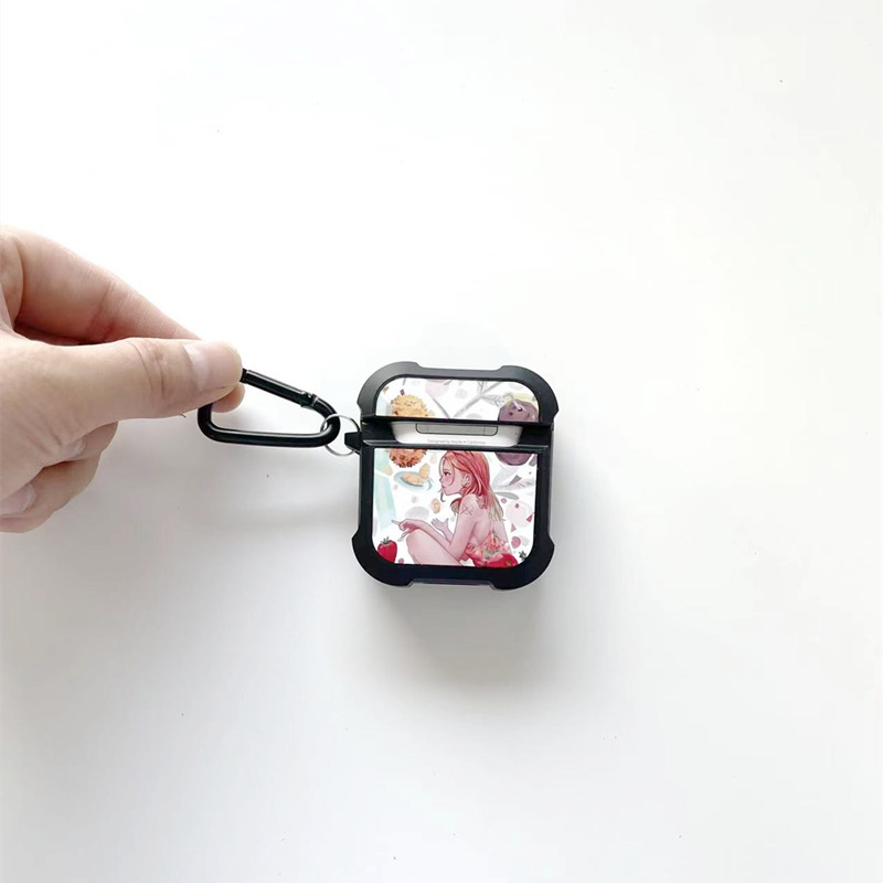 RTS Soft TPU Sublimation Case Cover for Air Pod with Keychain Free Shipping (25pcs/50pcs)
