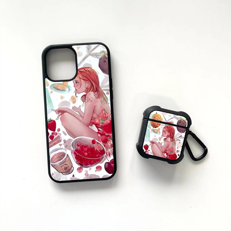 RTS Soft TPU Sublimation Case Cover for Air Pod with Keychain Free Shipping (25pcs/50pcs)