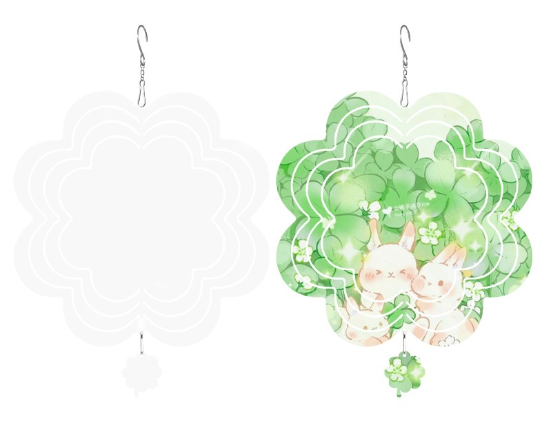 RTS Sublimation Aluminum Double-Side Wind Spinner 10 inch/8 inch Free Shipping(10pcs/20pcs)