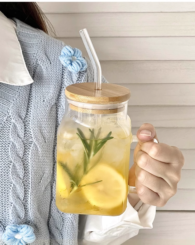 NEW China RTS Non-Sublimation 620ml Glass Can Jar Free Shipping (50PCS)