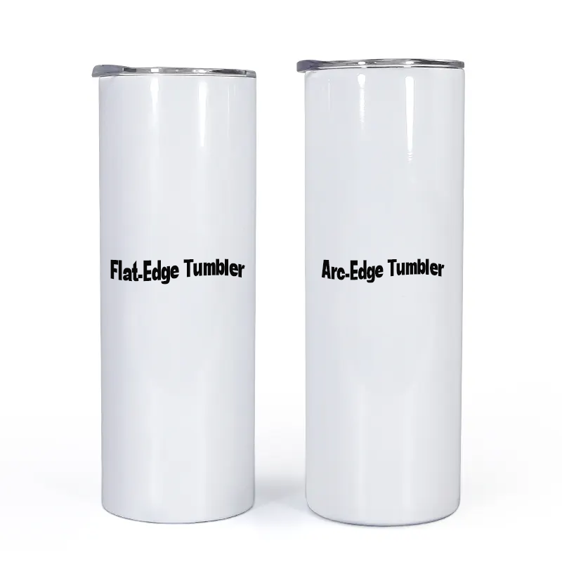 RTS 20oz/30oz Flat-Edge Sublimation Straight Glossy Tumbler Skinny