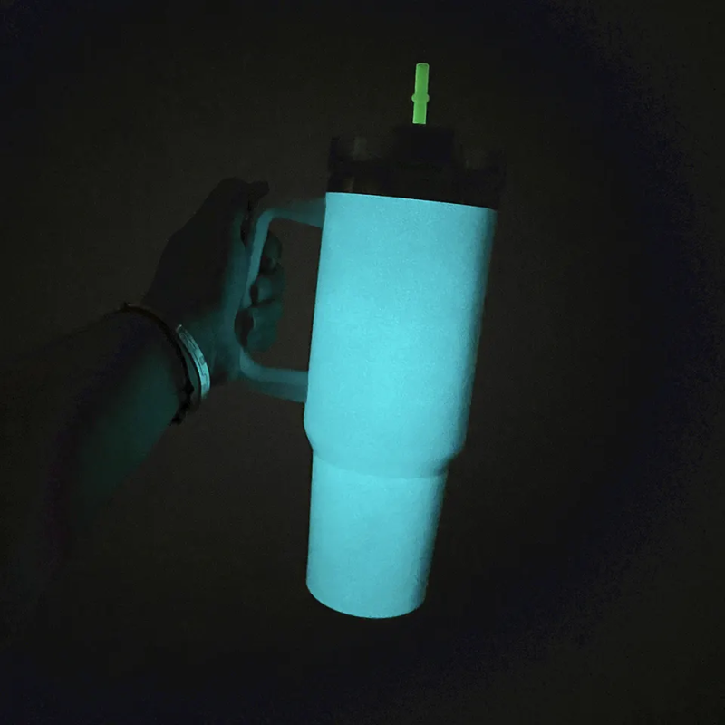 NEW China RTS 40oz Sublimation Glow in Dark Mug Free Shipping (12PCS/25PCS)