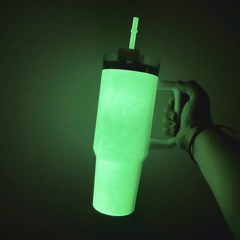 NEW China RTS 40oz Sublimation Glow in Dark Mug Free Shipping (12PCS/25PCS)