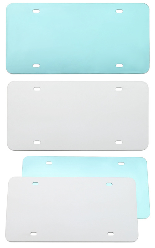 RTS Sublimation Aluminum 6*12inch License Plate Blank Free Shipping (25pcs/50pcs)