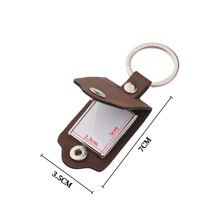 NEW RTS Sublimation PU Leather Photo Key Chain Free Shipping (30pcs/60pcs)