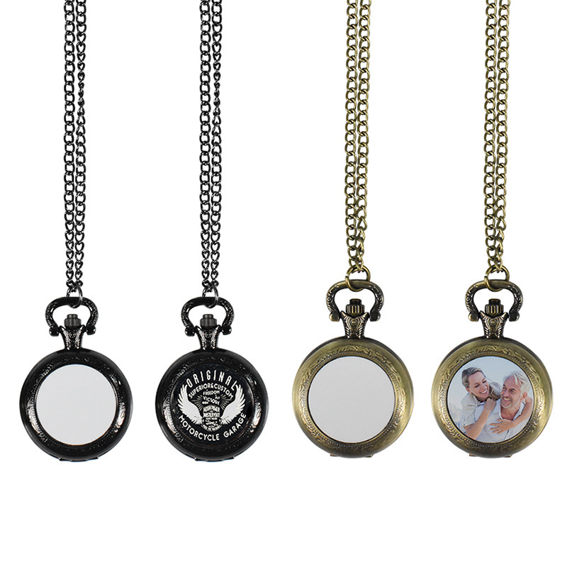 NEW RTS Sublimation Pocket Watches Necklace Free Shipping (20pcs/40pcs)