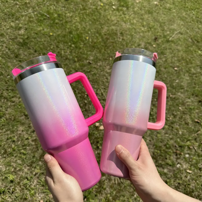 NEW China RTS 40oz Sublimation Ombre Mug Free Shipping (12PCS/25PCS)