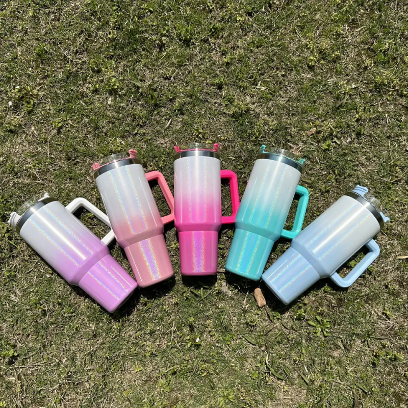 NEW China RTS 40oz Sublimation Ombre Mug Free Shipping (12PCS/25PCS)