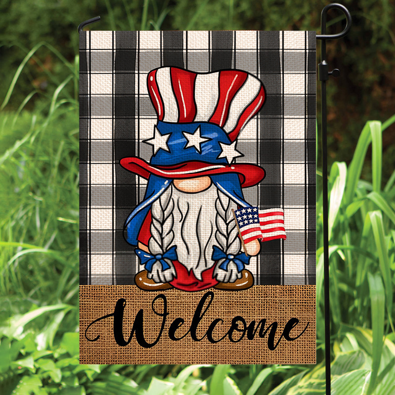 RTS Sublimation 11.8*18.1inch Garden Flag Cotton and Linen Free Shipping (25PCS/50PCS)