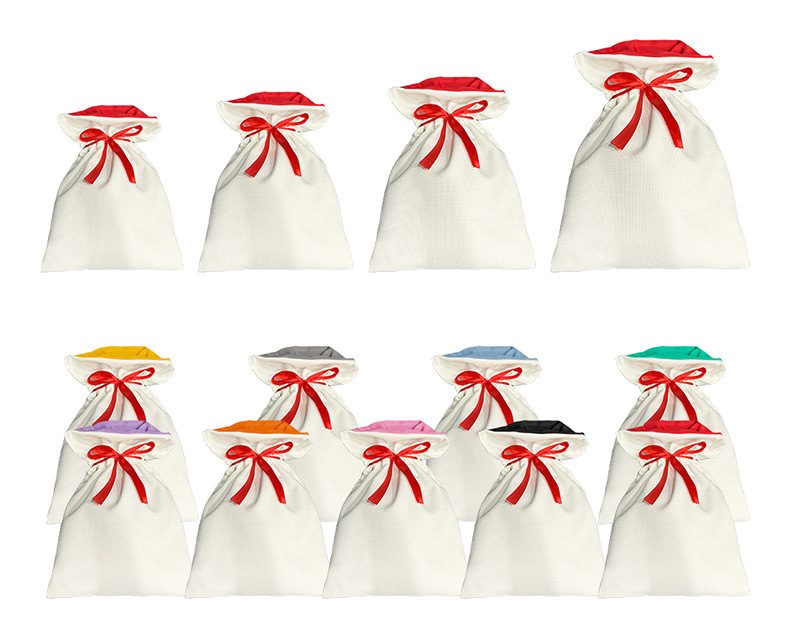 RTS Sublimation 15.7*19.6inch Christmas Gift Drawstring Bag Free Shipping (15PCS/30PCS)