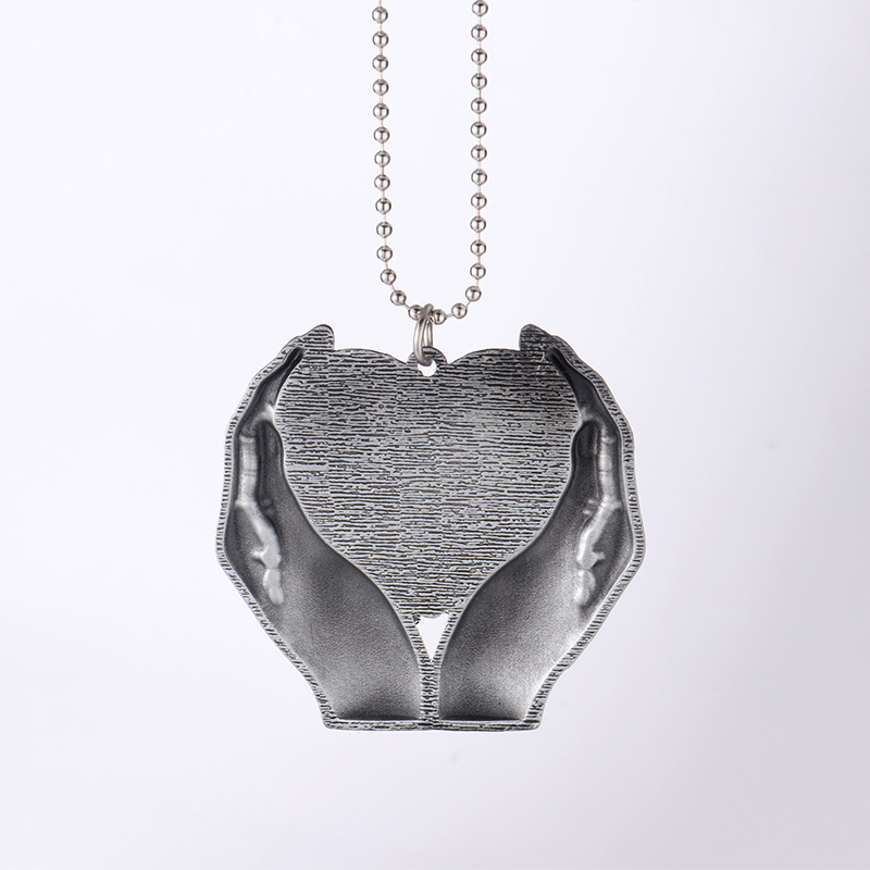 NEW RTS Sublimation Heart Necklace Blank Free Shipping (25pcs/50pcs)